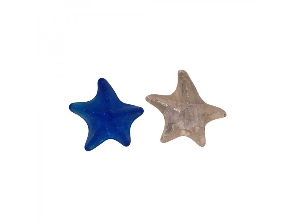 Pearlized Glass Starfish-Asst