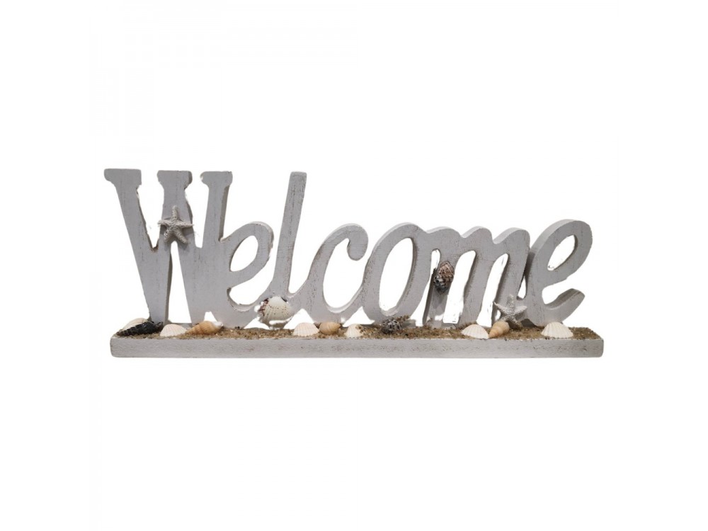 Sitting Welcome Sign