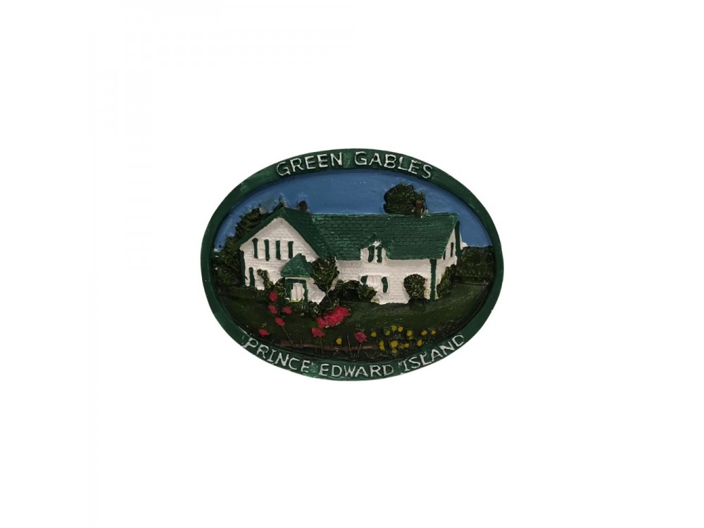 Green Gables House Poly Magnet