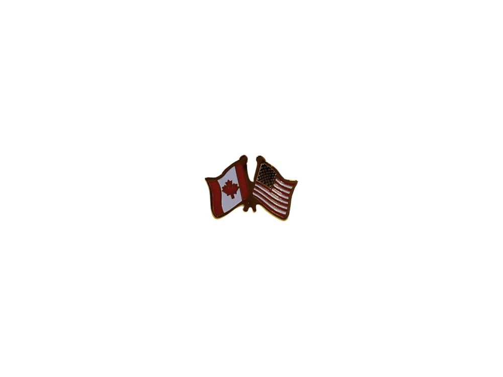 Lapel Pin Can/US Flag