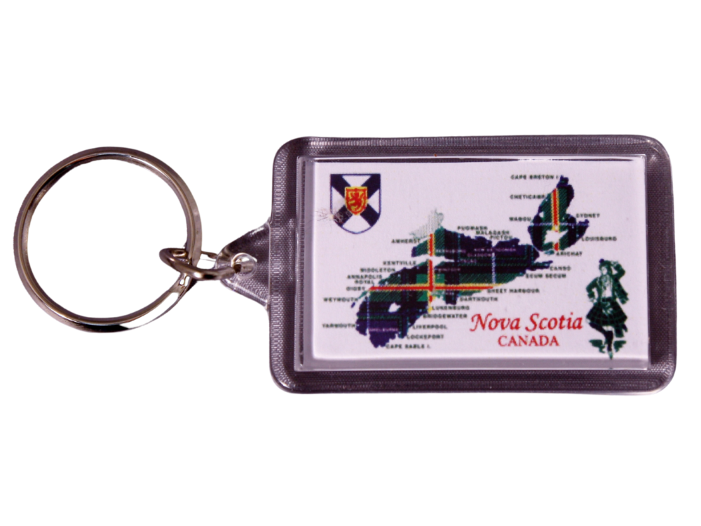 NS Tartan & Map Lucite KC