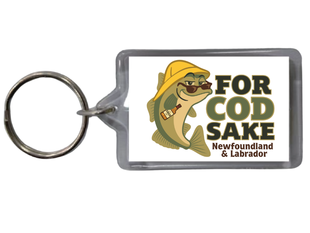 For Cod Sake NFLD Acrylic Keychain