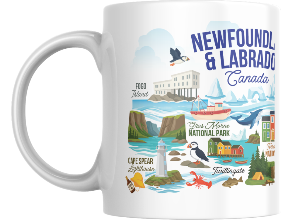 Newfoundland Icons Collage 15oz Mug
