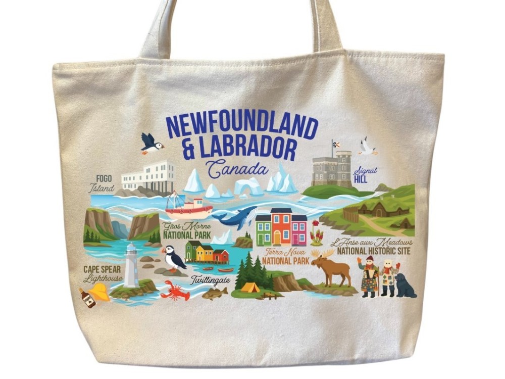 Newfoundland Icons Collage Tote Bag
