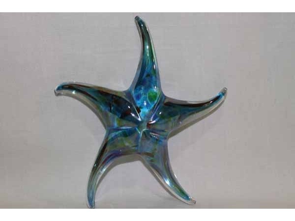 Large Glazed Glass Starfish