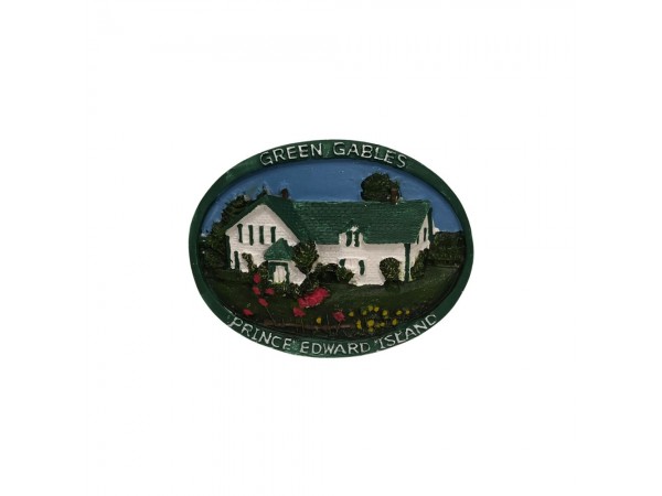 Green Gables House Poly Magnet