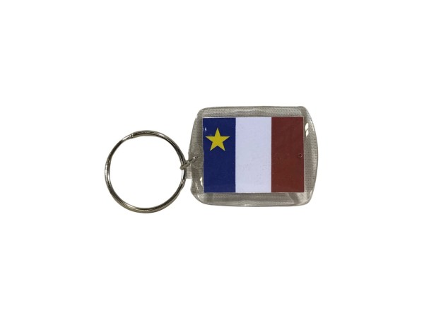 Key Ring Acadian Flag