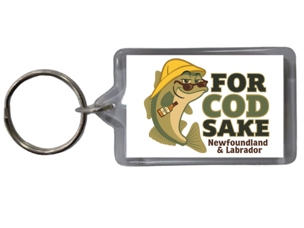 For Cod Sake NFLD Acrylic Keychain