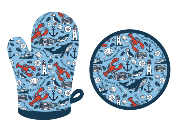 Prince Edward Island Pot Holder/Mitt Set