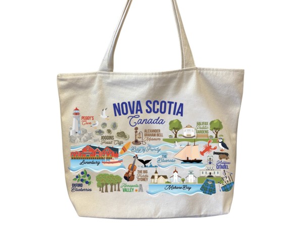 Nova Scotia Icons Collage Tote Bag