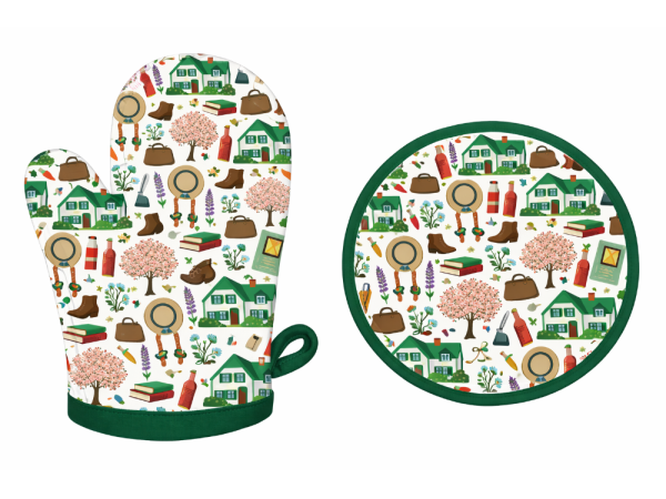 Anne Whimsical Mitt/Potholder Set